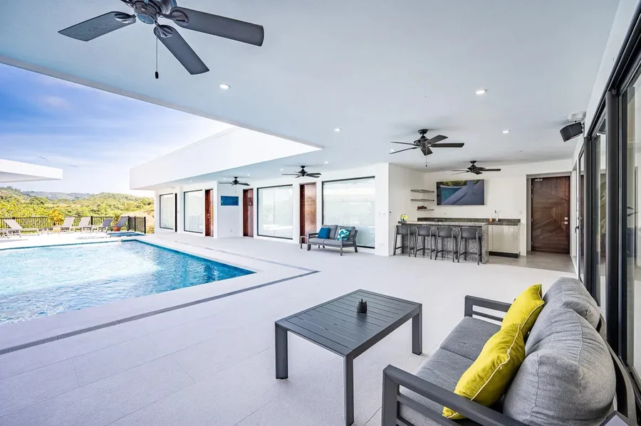 Pool view vacation villa jaco