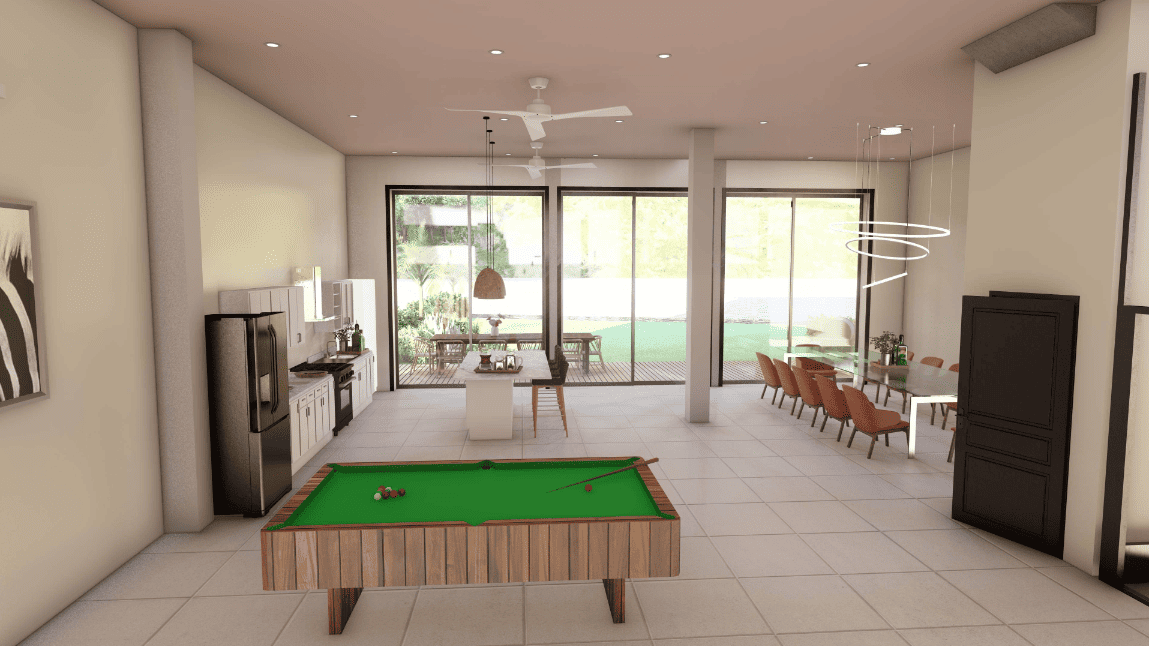 Jaco vacation villa with kitchen